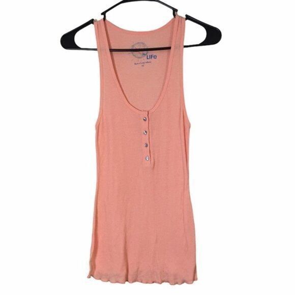Planet Blue - Blue Life Orange Tank Top Womens Size XS NWOT FLAW - Picture 6 of 6